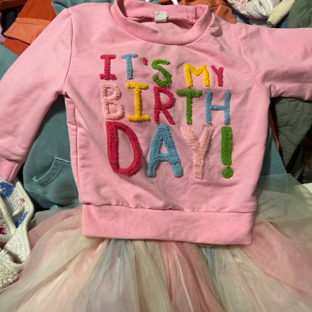 Toddler Girl Happy Birthday Set